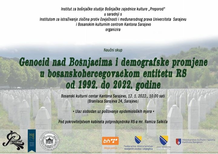 Naučni skup “Genocid nad Bošnjacima i demografske promjene u bosanskohercegovačkom entitetu RS od 1992. do 2022. godine”