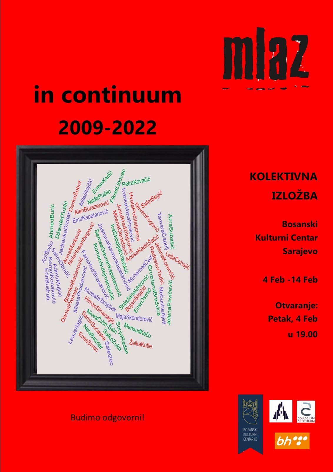 Kolektivna izložba radova “In continuum 2009-2022” od 04. do 14. 02. u BKC-u