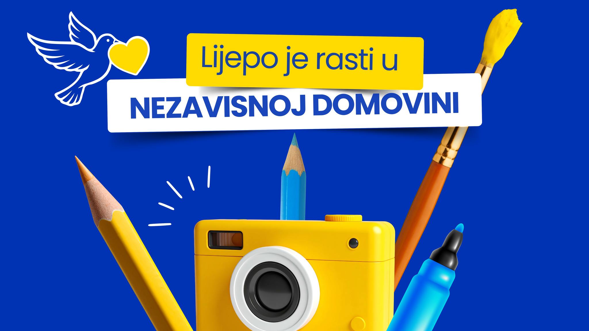 Izabrana najbolja djela na temu “LIJEPO JE RASTI U NEZAVISNOJ DOMOVINI”: Sarajevski učenici radovima pokazali ljubav prema domovini