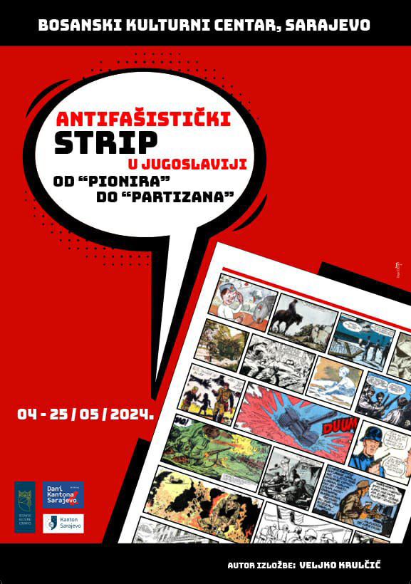 Izložba ”Antifašistički strip u Bosni i hercegovini” i ”Andrija Maurović i antifašizam” od 04. do 25. maja u galeriji BKC-a