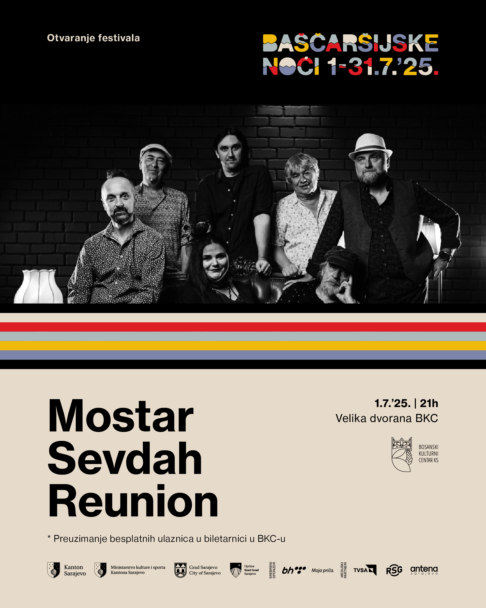 MOSTAR SEVDAH REUNION OTVARA 29. FESTIVAL BAŠČARŠIJSKE NOĆI