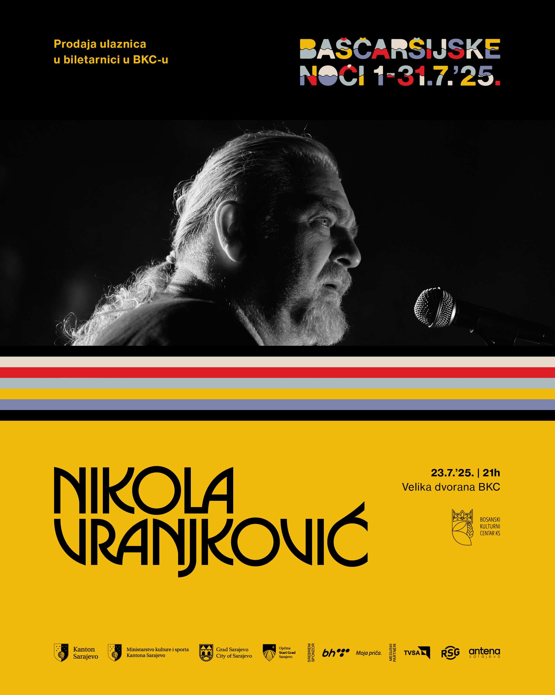 NIKOLA VRANJKOVIĆ STIŽE NA FESTIVAL BAŠČARŠIJSKE NOĆI 23. JULA