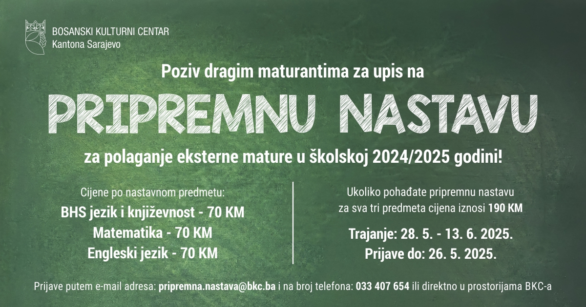 Pripremna nastava za eksternu maturu
