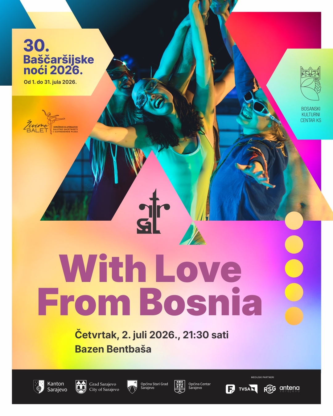 Predstava “With Love From Bosnia” pozorišta SARTR, 2. 07.