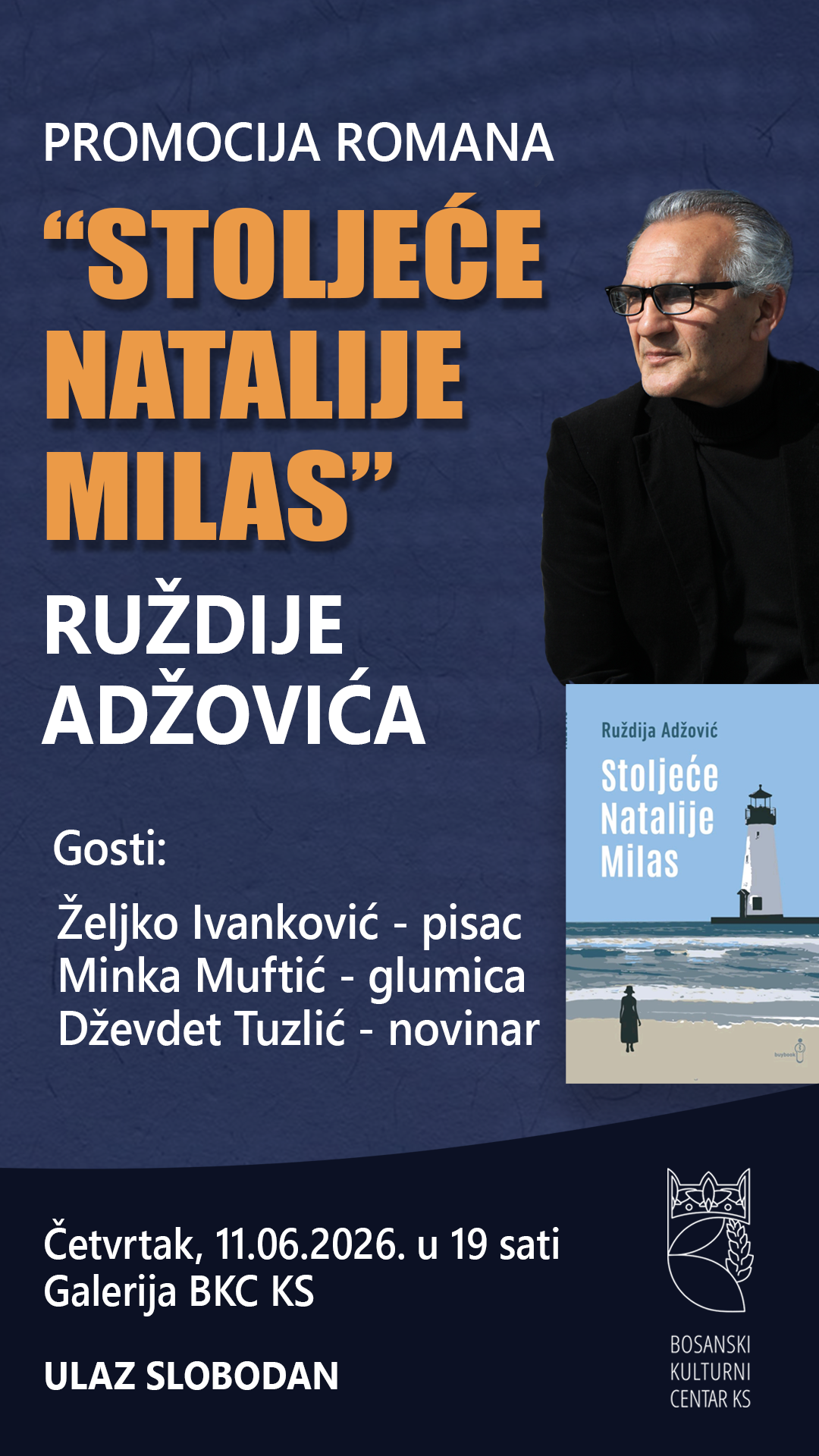 Promocija knjige „Stoljeće Natalije Milas“ autora Ruždije Adžovića 11. 06.