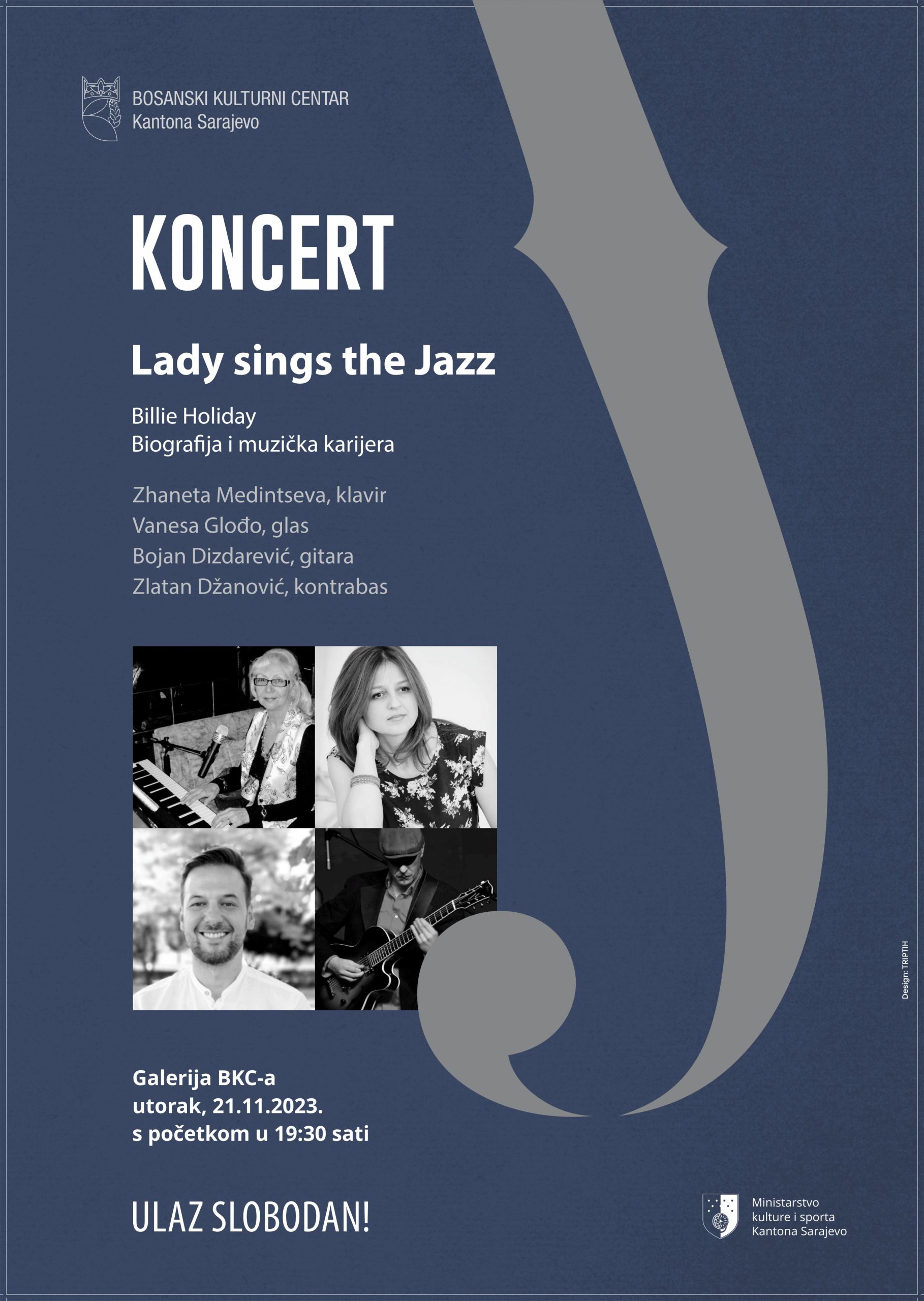 “Lady sings the Jazz” – Billie Holliday, 21. 11. 19,30 sati