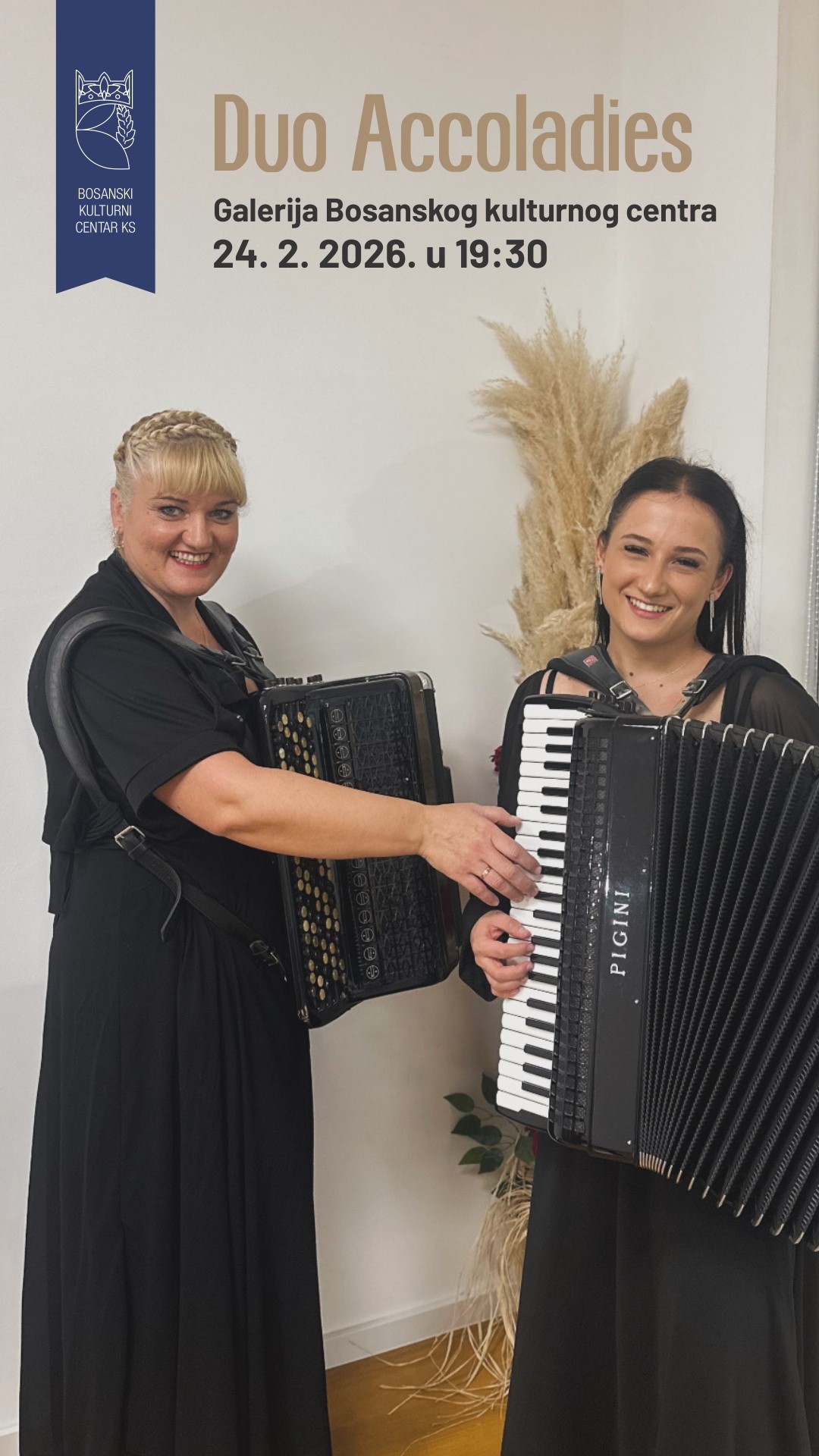 Duo harmonika “Duo Accoladies” – Azra Halitović i Danijela Gazdić, 24. 02. u BKC-u