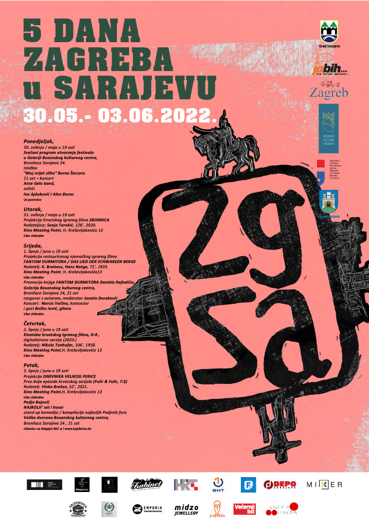 Dani Zagreba u Sarajevu od 30. 05. do 03. 06. 2022.