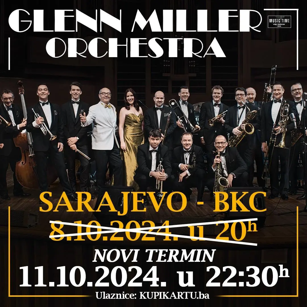 Novi termin za koncert Glenn Miller Orchestra 11. 10. 2024.